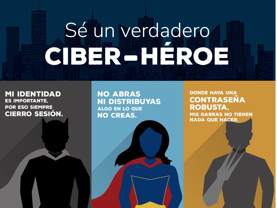 Infografía ciber héroe